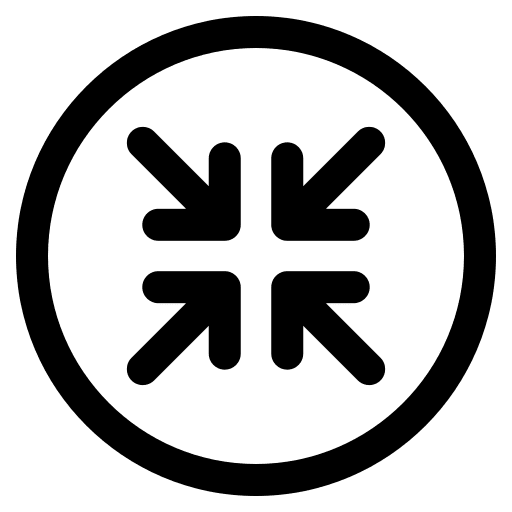 Minimize area size ui icon