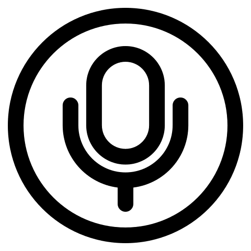 Microphone communications voice recording microphone icon