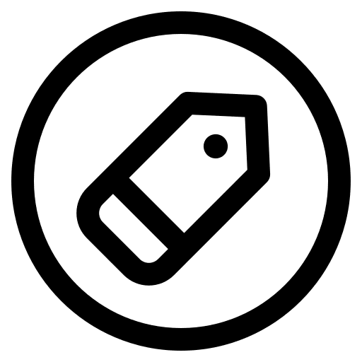 Tag price tag seo and web icon