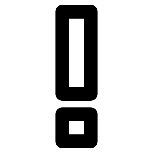 Alert sign exception danger icon