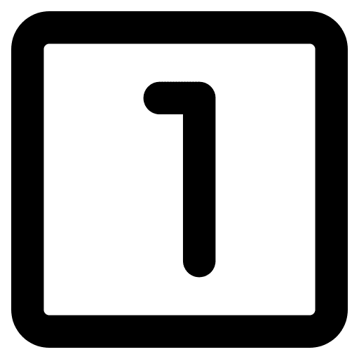 One number one maths icon