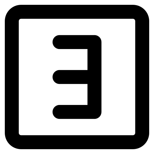 Three button three maths icon Three button three maths icon