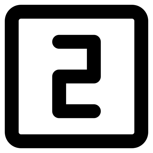 Two number mathematics maths icon