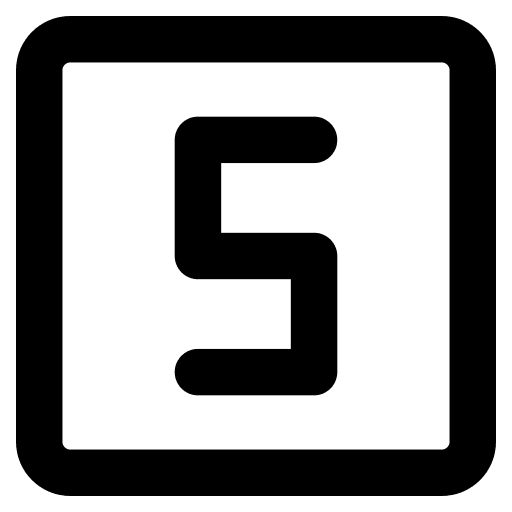 Five button interface five icon Five button interface five icon