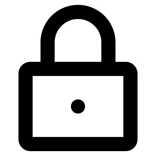 Lock password user interface restricted icon Lock password user interface restricted icon