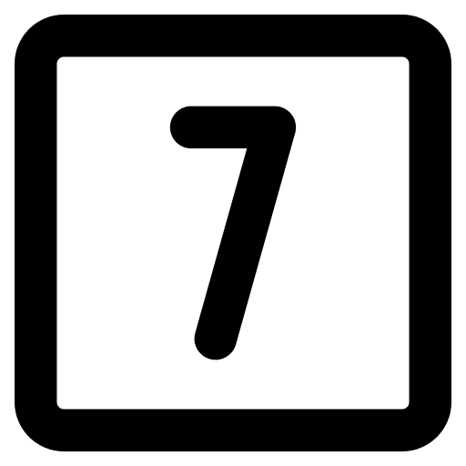 Seven interface seven mathematics icon Seven interface seven mathematics icon