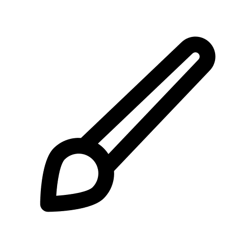 Brush art and design brush edit tools icon Brush art and design brush edit tools icon