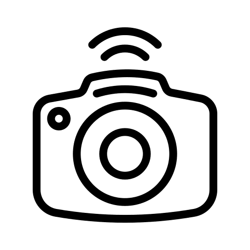 Camera iot wireless picture icon