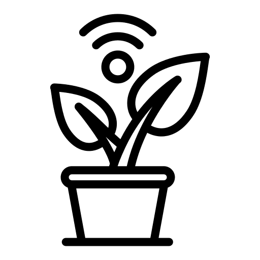 Agriculture iot internet application icon