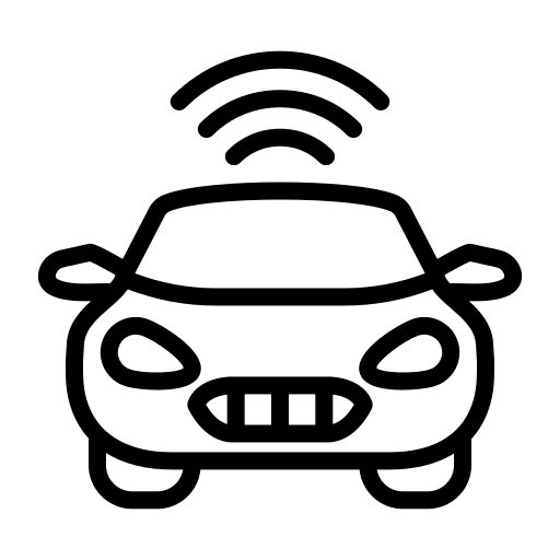 Car iot internet of things vechicle icon