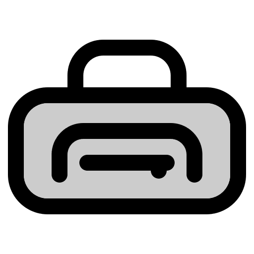 Bag fitness sports and competition wellness icon