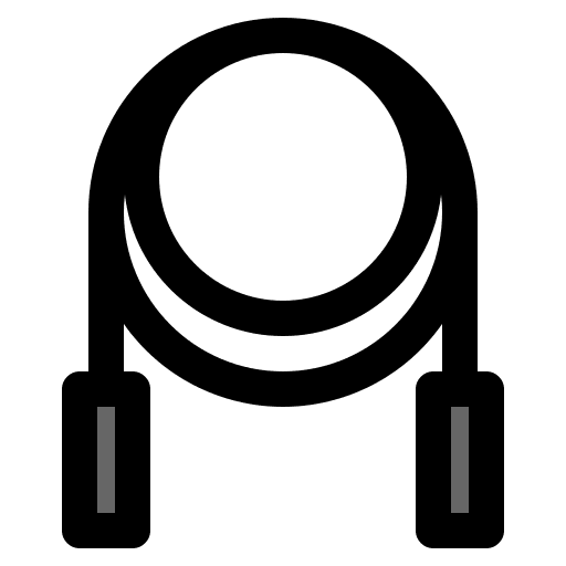 Jumping rope fitness wellness jumping rope icon