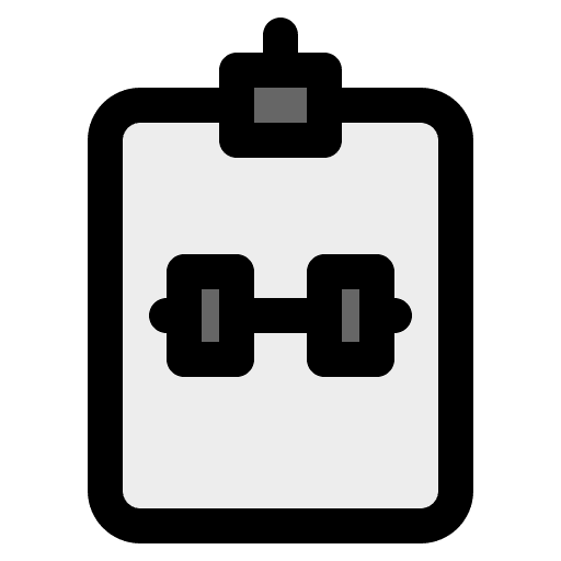 Note fitness gym sports and competition icon