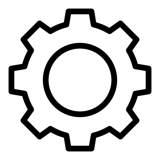 Setting gear configure empty set icon