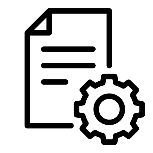 Setting settings archive document icon