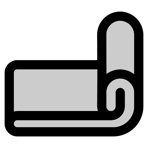 Yoga mat sports and competition fitness workout icon Yoga mat sports and competition fitness workout icon