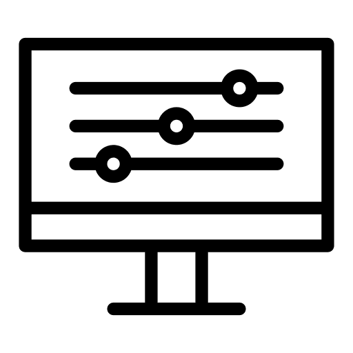 Adjust control adjust electronics icon Adjust control adjust electronics icon