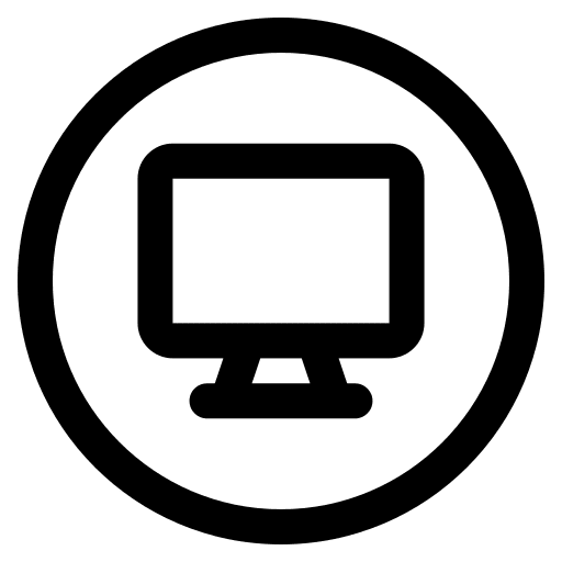 Monitor computer electronics applications icon