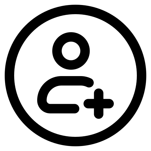 Add user add friend communication user interface icon