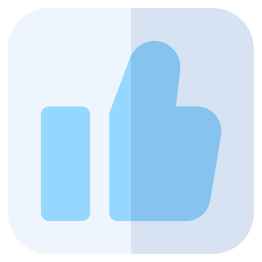 Like thumbs up marketing hands icon