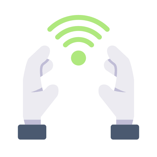Hand iot wifi hand icon Hand iot wifi hand icon