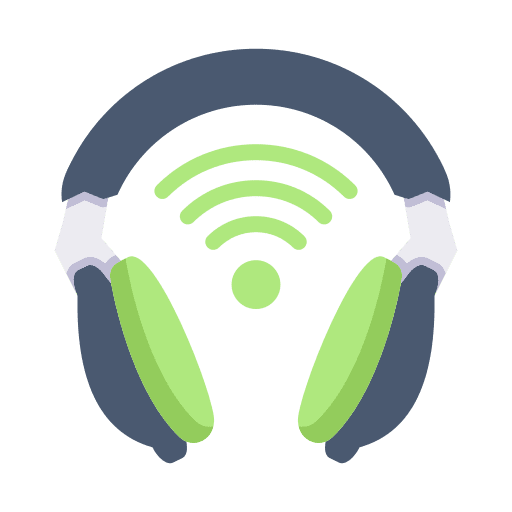 Headphone internet of things internet devices icon Headphone internet of things internet devices icon
