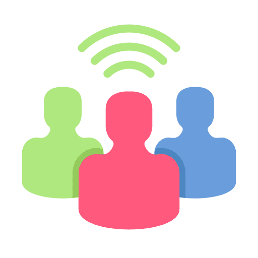 People networking people character icon People networking people character icon