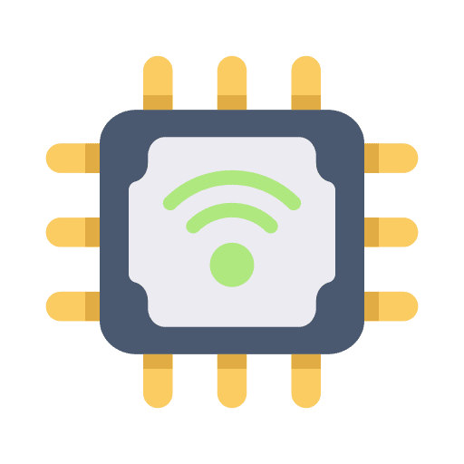 Processor iot hardware internet icon