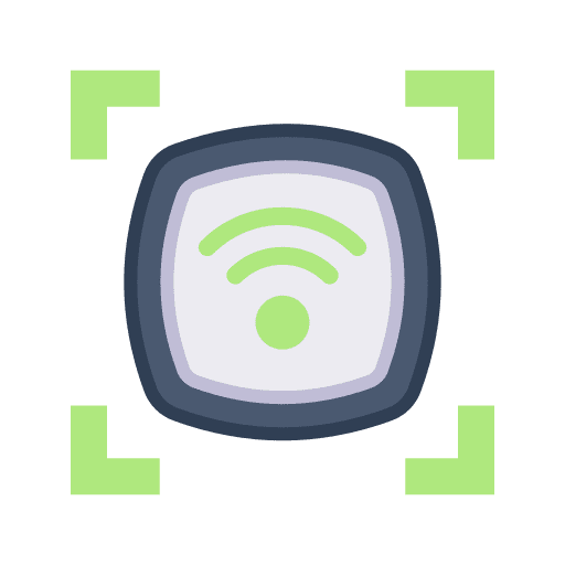 Scanner internet of things scanner wifi icon Scanner internet of things scanner wifi icon