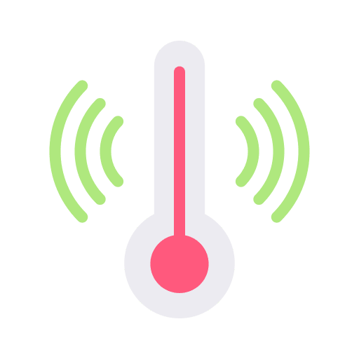 Thermometer application thermometer networking icon Thermometer application thermometer networking icon