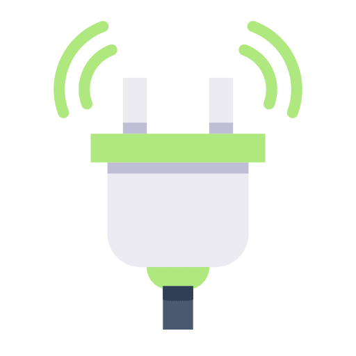 Electric internet of things iot application icon Electric internet of things iot application icon