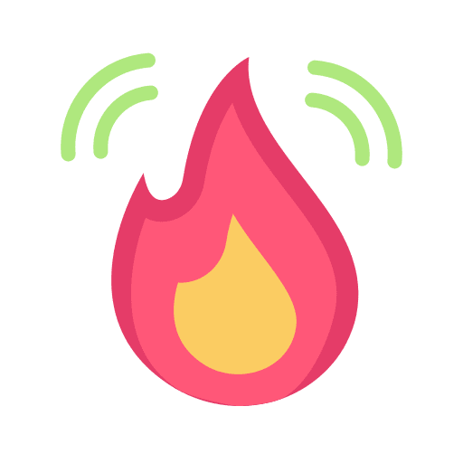 Fire networking application danger icon Fire networking application danger icon