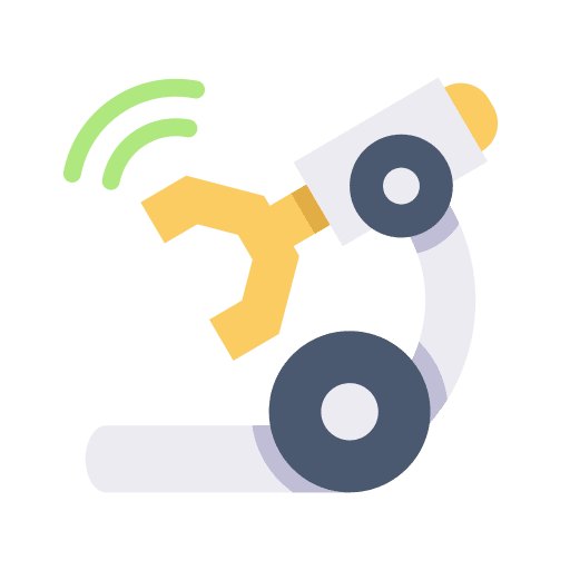 Robot arm internet of things networking wireless icon Robot arm internet of things networking wireless icon