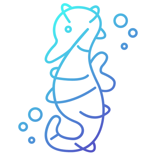 Sea horse wild life wildlife sea life icon
