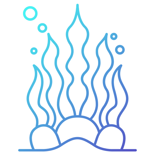 Seagrass botanical aquatic seagrass icon