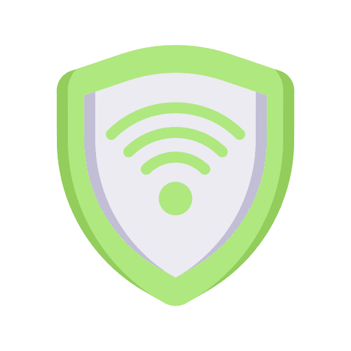 Shield internet wireless application icon Shield internet wireless application icon