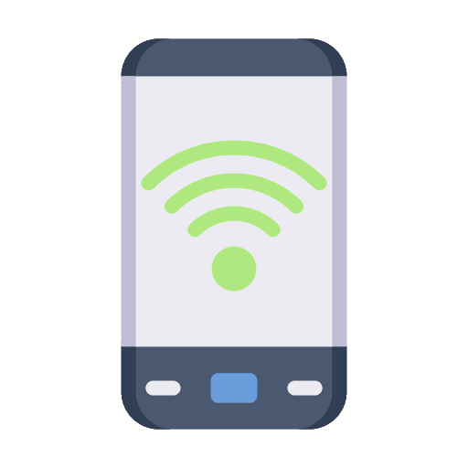 Smartphone application phone networking icon Smartphone application phone networking icon
