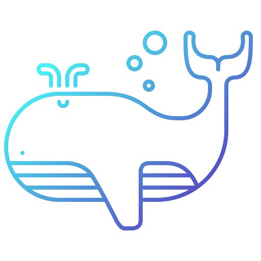 Whale animal kingdom mammal stingray icon