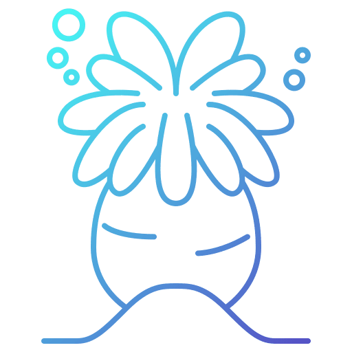 Anemone anemone aquatic nature icon Anemone anemone aquatic nature icon