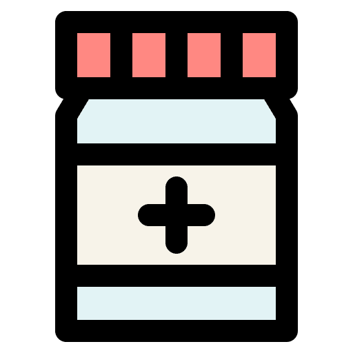 Medicine healthcare and medical pills drugs icon