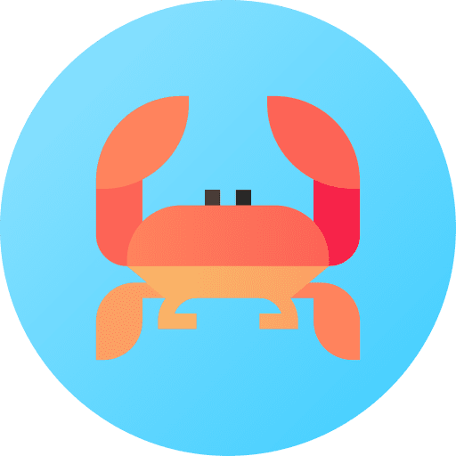 Crab aquatic sea life animal kingdom icon Crab aquatic sea life animal kingdom icon