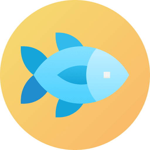 Fish animals seafood sea life icon