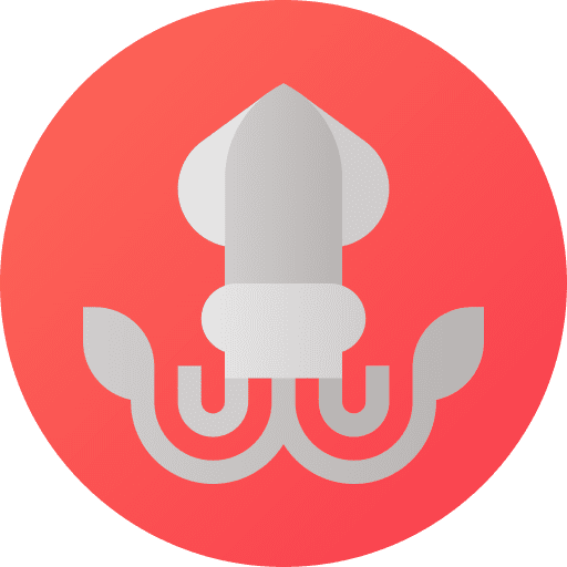 Squid animals aquatic seafood icon Squid animals aquatic seafood icon