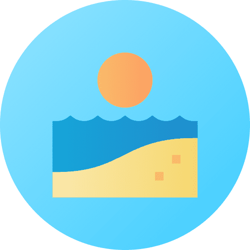 Beach weather sun holidays icon Beach weather sun holidays icon