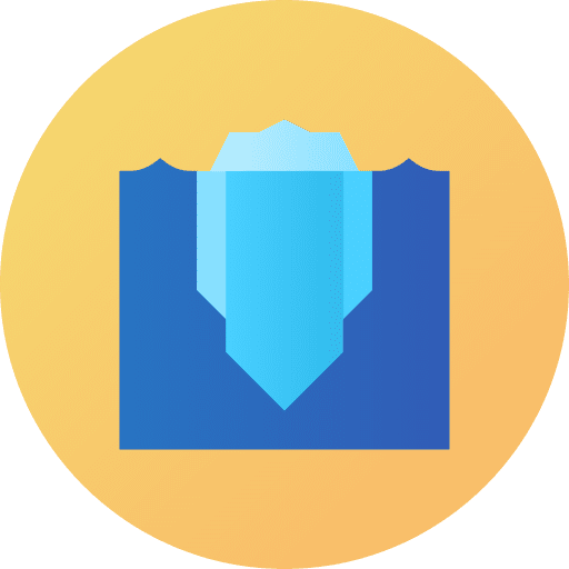 Iceberg ice ecology and environment climate change icon Iceberg ice ecology and environment climate change icon