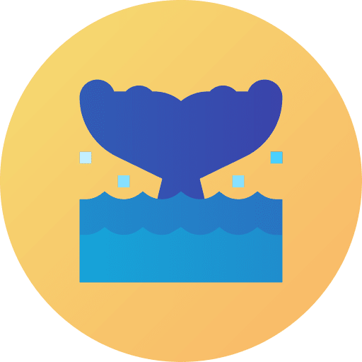 Whale aquatic marine mammal icon Whale aquatic marine mammal icon