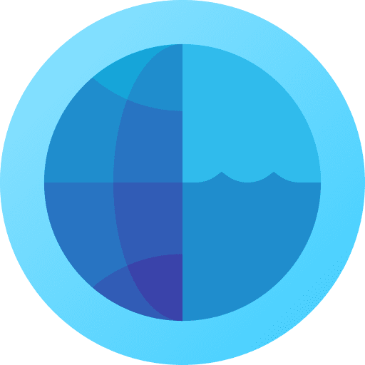 World oceans day protection nature globe icon World oceans day protection nature globe icon