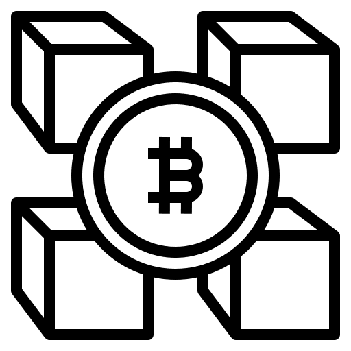 Blockchain ecommerce cryptocurrency digital currency icon