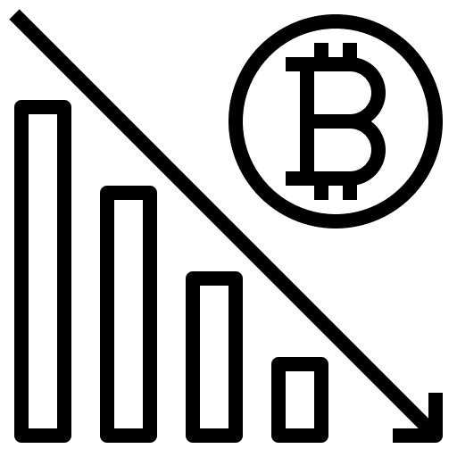 Data analysis report data bitcoin icon