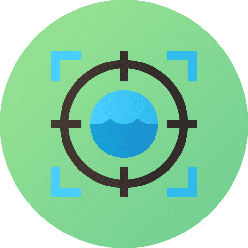 Focus focus world oceans day ecology and environment icon Focus focus world oceans day ecology and environment icon